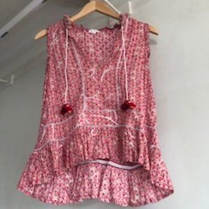 Poupette St Barth Pink Floral Blouse